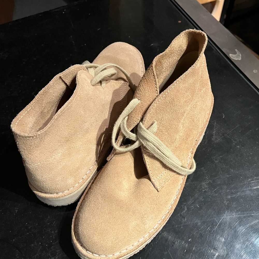Top Shop Tan Suede Desert Boots
